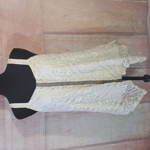 Maurices Cream Lace Tank Top